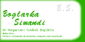 boglarka simandi business card