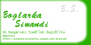 boglarka simandi business card